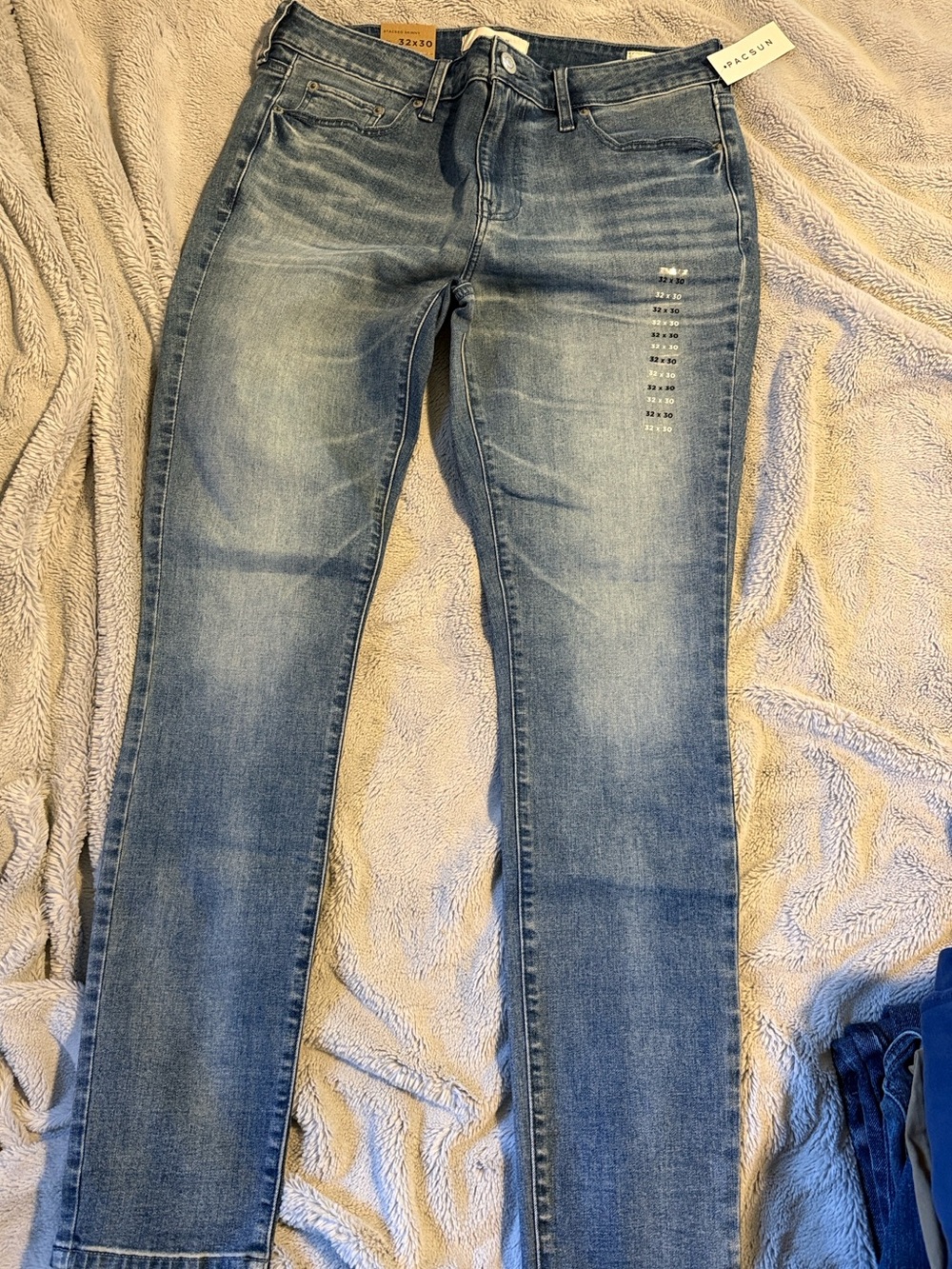 PacSun Men's Light Blue Skinny Jeans 32/30
